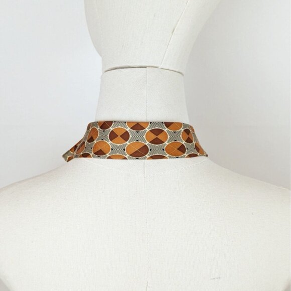 Ogsplosh Women's Ascot Tie Made From A Repurposed Necktie - Picture 5 of 7